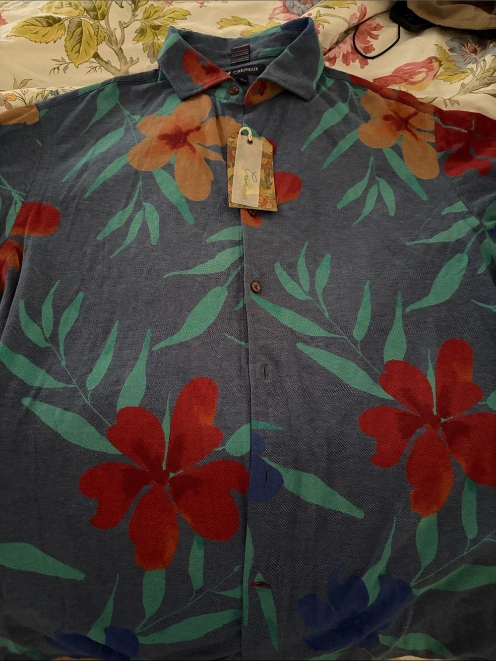 Cremieux Men's Floral Button Down Shirt XL NWT